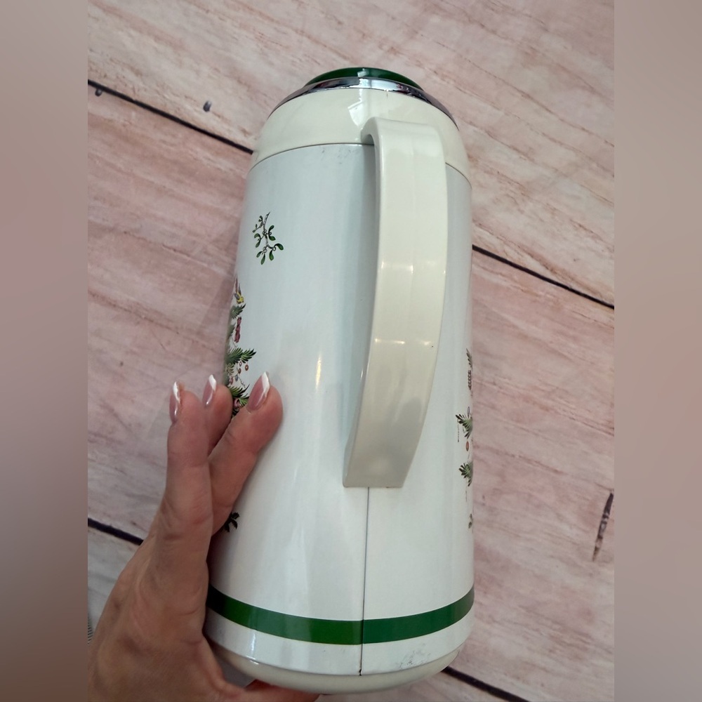 Spode Christmas Tree Insulated Thermal Carafe Thermos Pot Coffee Tea Hot Water - Picture 4 of 8